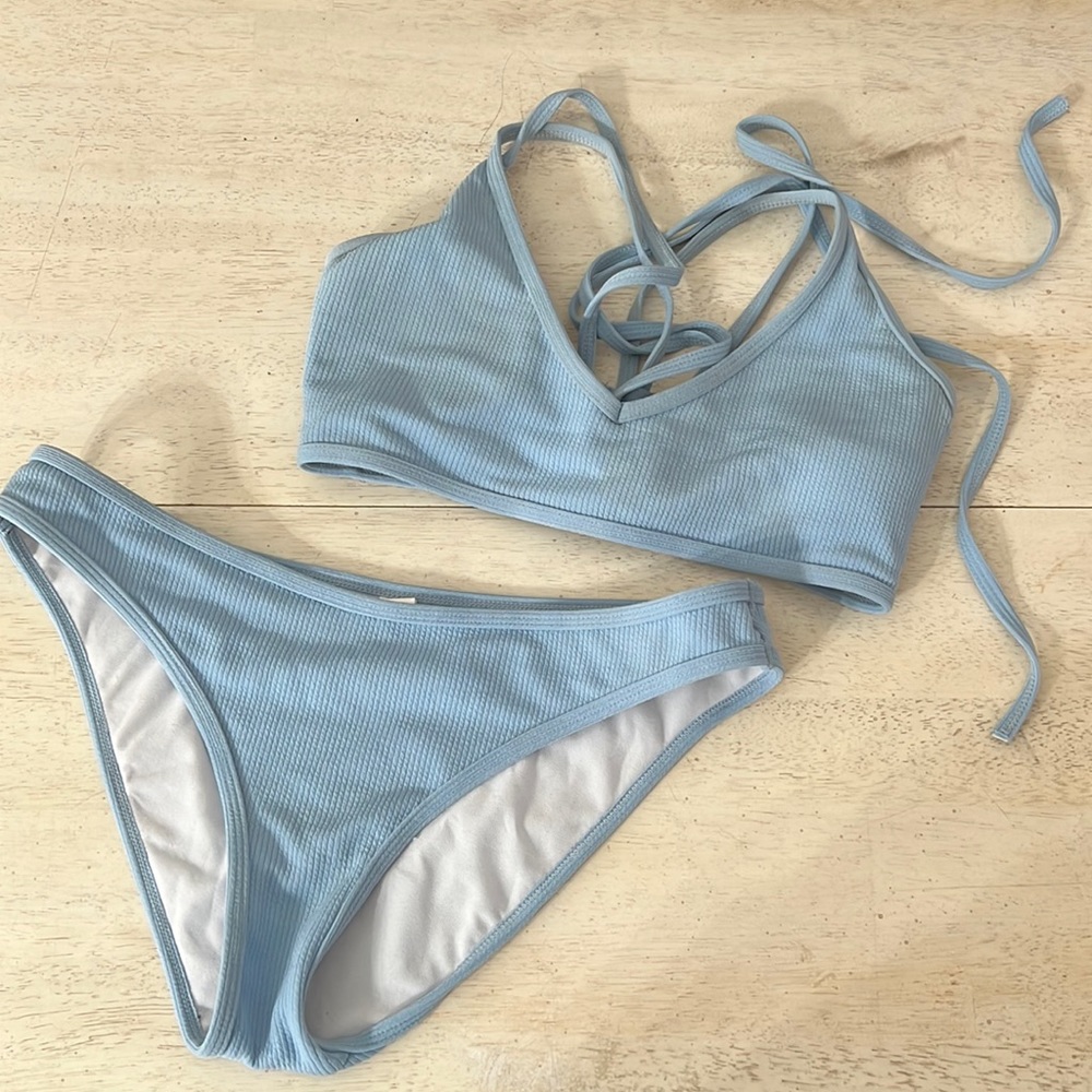 Baby Blue Bikini Set